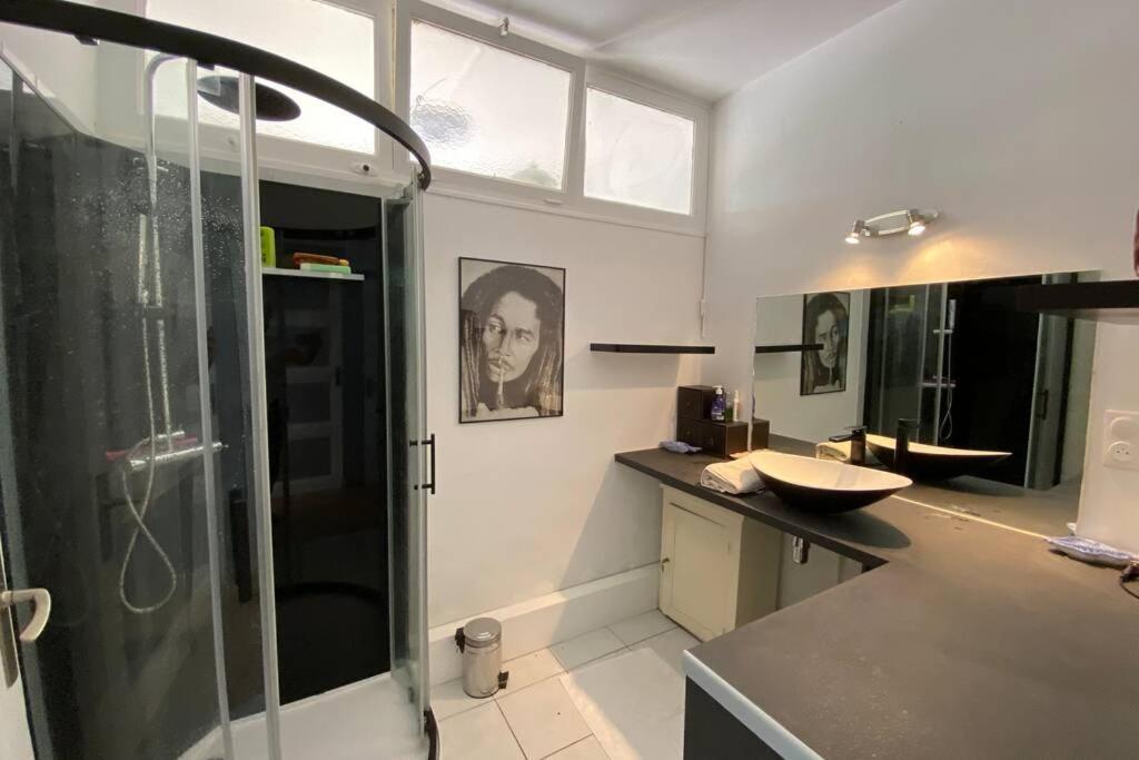 Béhuard : Maison vue Loire Extérieur photo